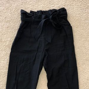 Paper bag dress pants